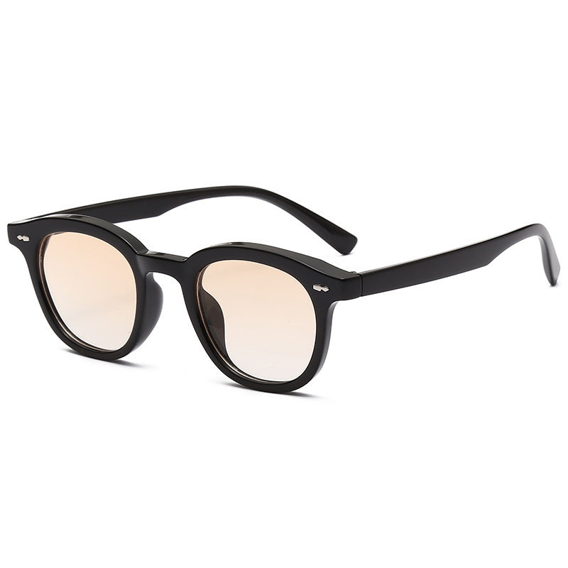 Retro Beige Nail Fashion Sunglasses - cloud line
