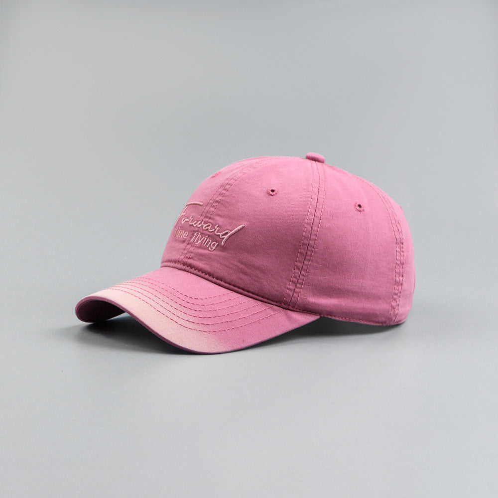 Letter Embroidery Men And Women All-matching Sun Hat - cloud line