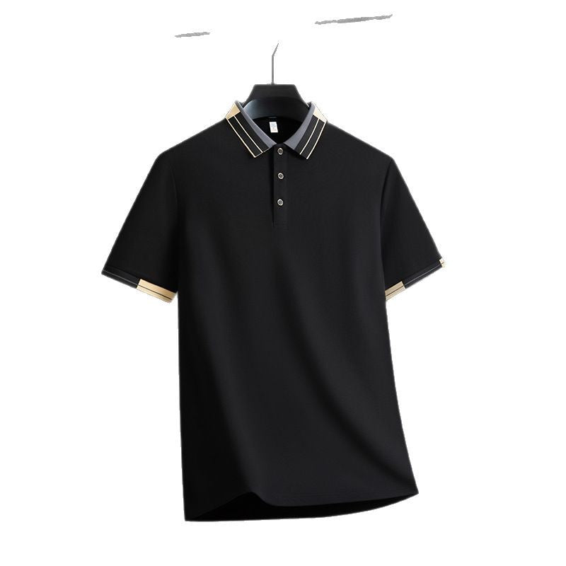 Men’s Classic Polo Shirt – Premium Cotton, Slim Fit, Designer Collar Trim - cloud line