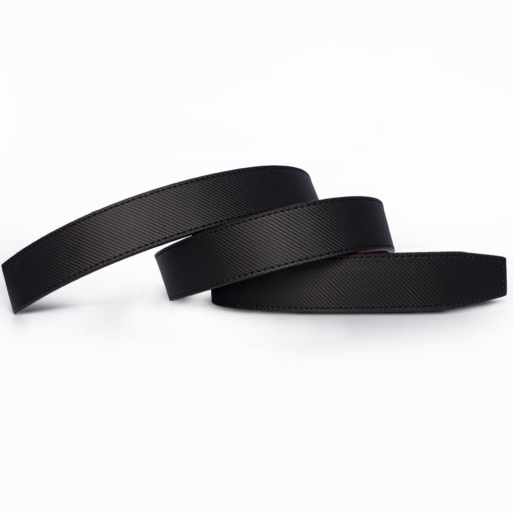 Men's Belt Hot-selling Film Alloy Automatic Buckle Leather - cloud line