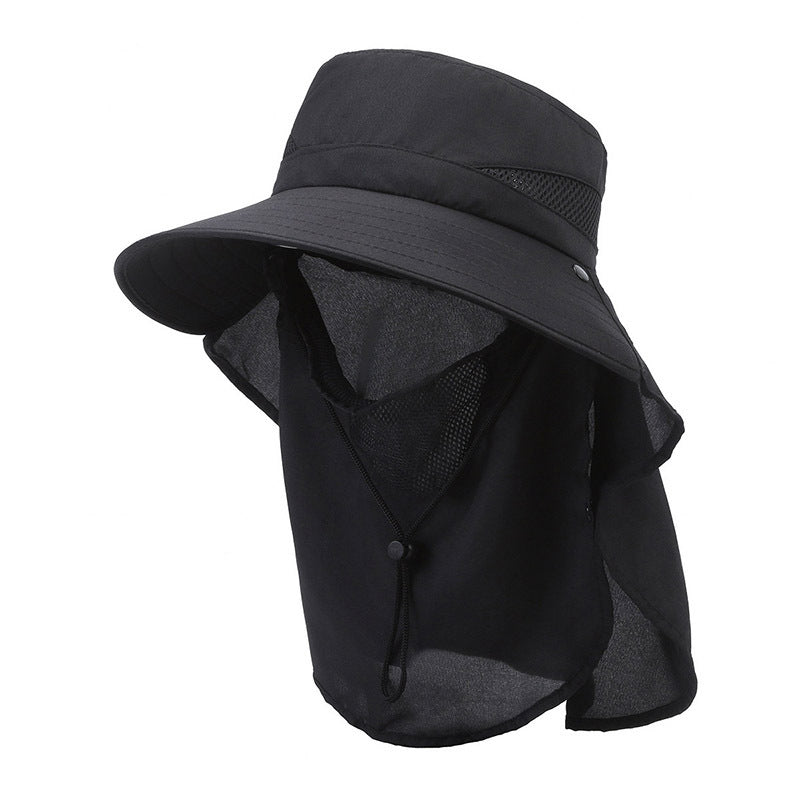 Hat Men's Sun-shade Fisherman Hat Big Brim Sun-proof Fishing Hat - cloud line