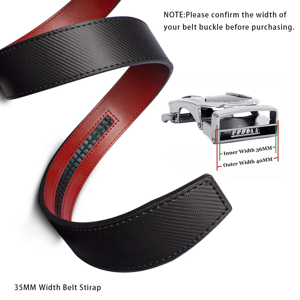 Men's Belt Hot-selling Film Alloy Automatic Buckle Leather - cloud line