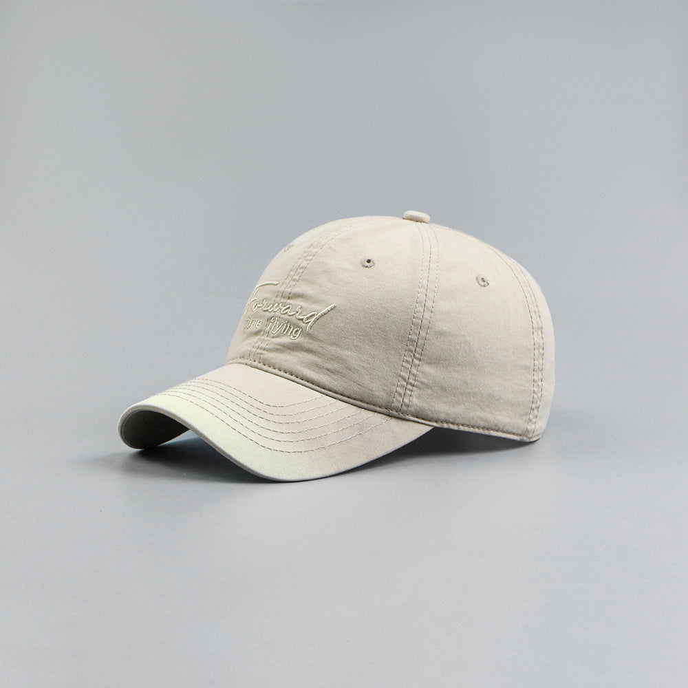 Letter Embroidery Men And Women All-matching Sun Hat - cloud line
