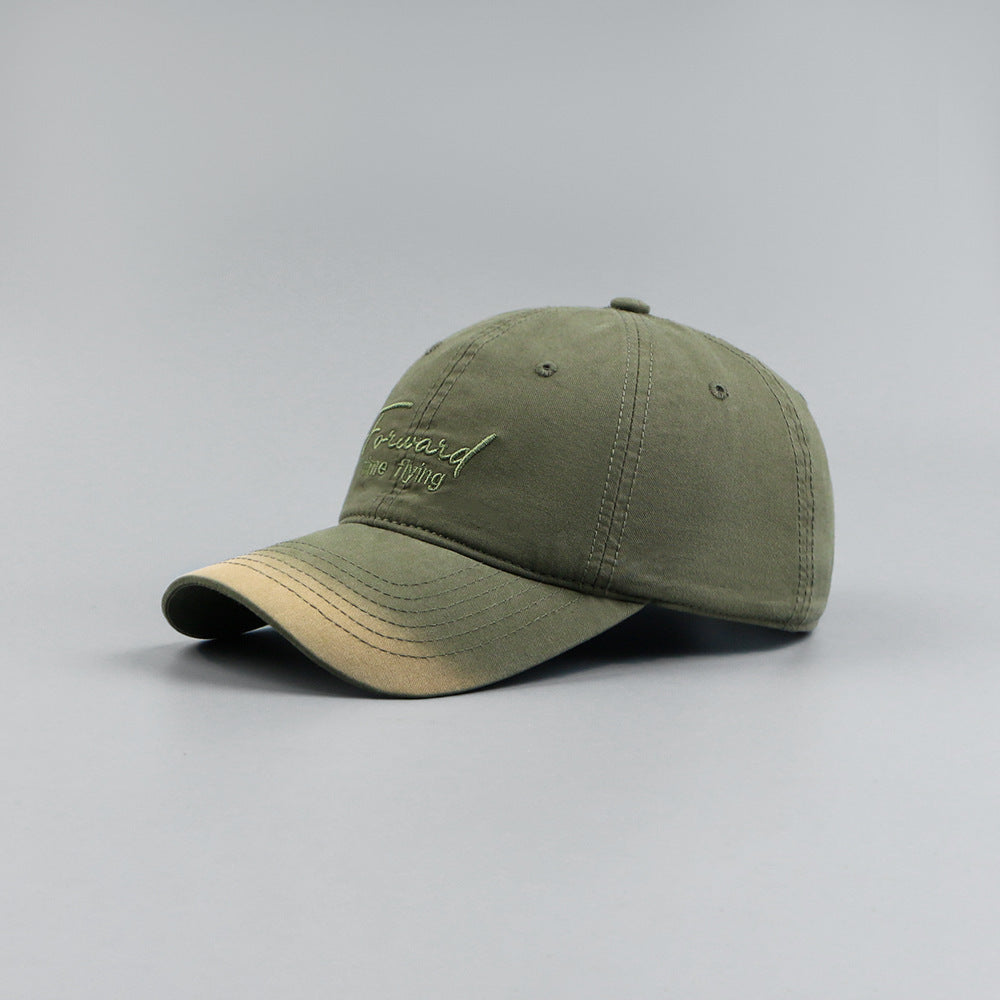 Letter Embroidery Men And Women All-matching Sun Hat - cloud line