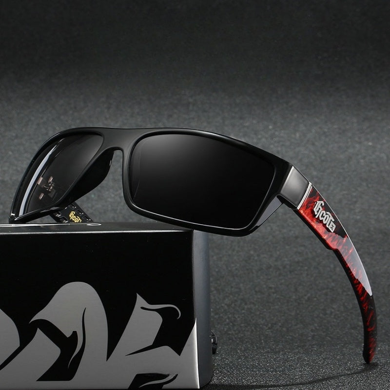 Motorcycle Bandit Style Hip Hop Fashion West Coast Polarized Sunglasses - cloud line