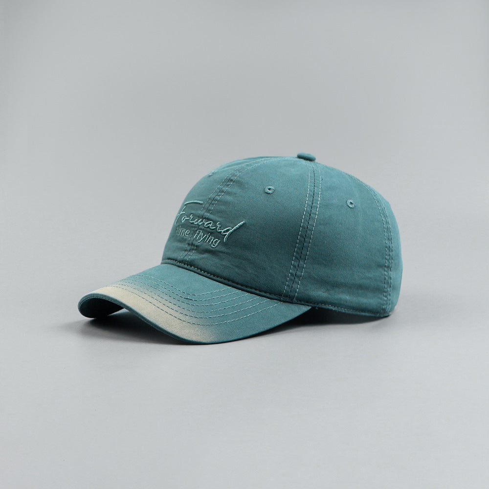 Letter Embroidery Men And Women All-matching Sun Hat - cloud line