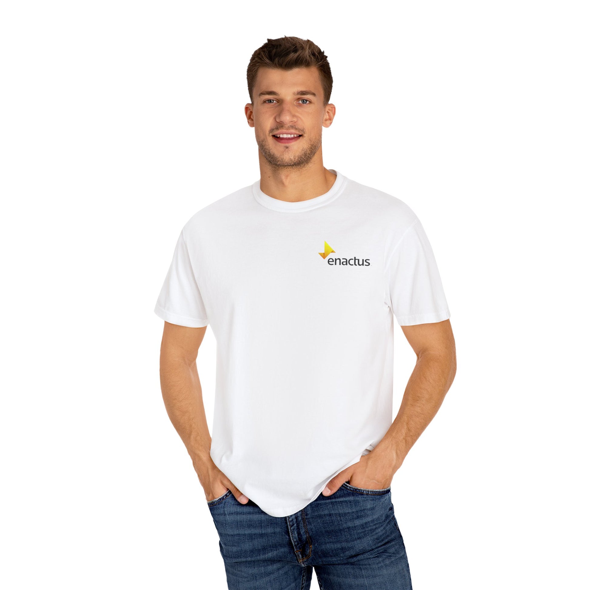 white Tshirt - cloud line